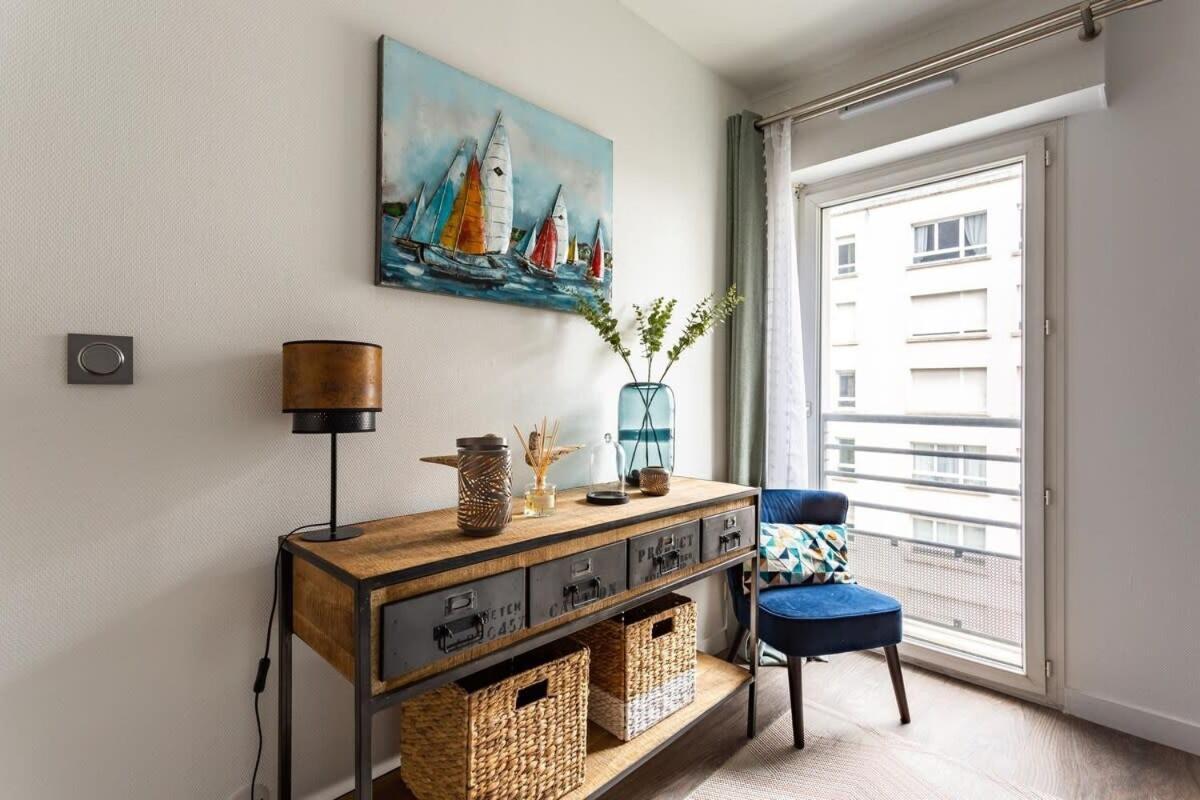 Le Saint Helier -Appartement Cosy Et Calme Parking แรนส์ ภายนอก รูปภาพ